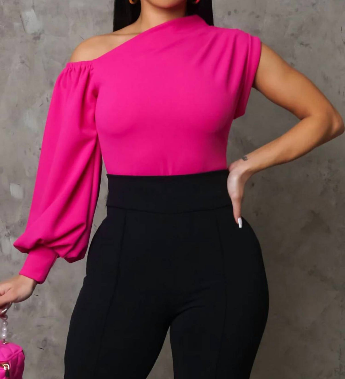 Midnight In Paris One Shoulder Top