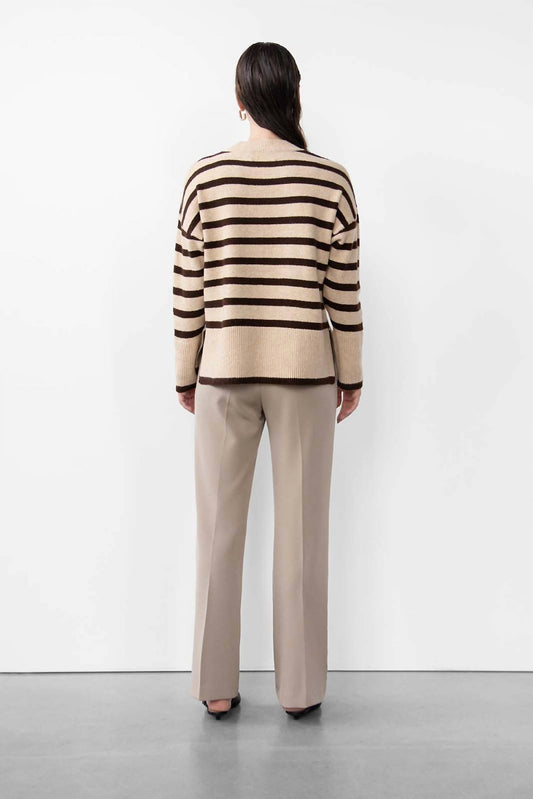 Melina Knitted Striped Pullover