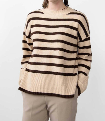 Melina Knitted Striped Pullover