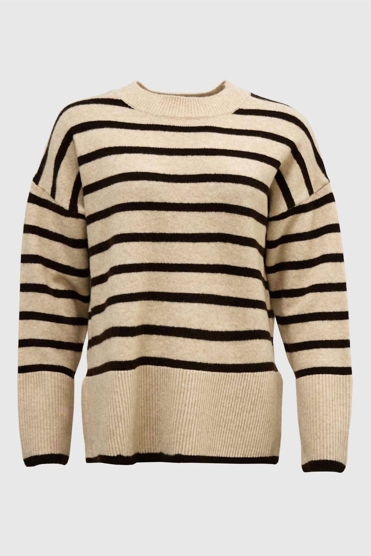 Melina Knitted Striped Pullover