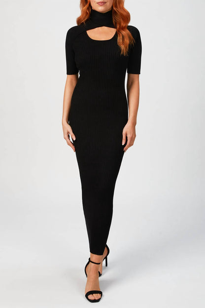 LOOP LAYERED KNIT DRESS