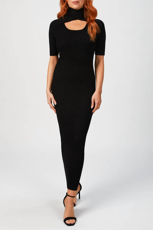 LOOP LAYERED KNIT DRESS