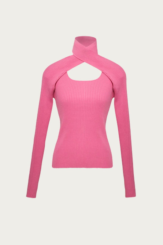 LOOP LAYERED KNIT TOP