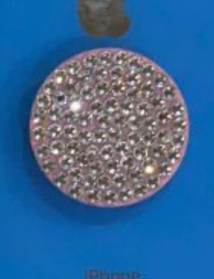 Women's Rhinestone Pop Socket Grip Case
